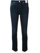 Amo Slim Cropped Jeans, Women's, Size: 24, Blue, Cotton/spandex/elastane