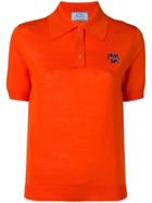 Prada Pet Logo Polo Shirt - Orange