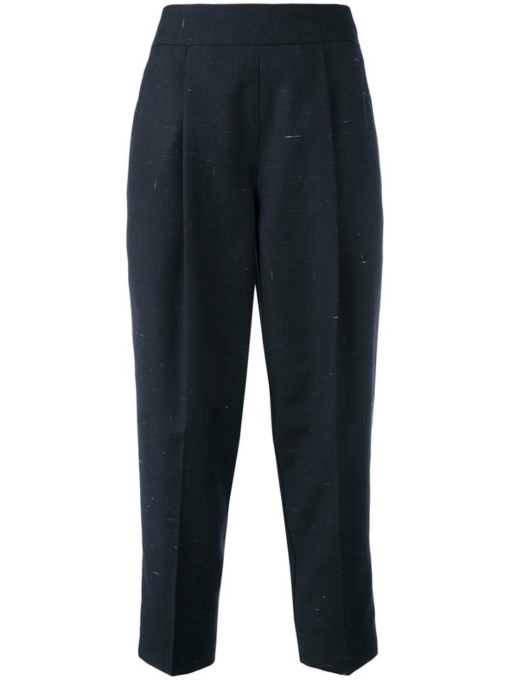 Diesel - P-xety Cropped Trousers - Women - Cotton/linen/flax/polyester/wool - 27, Blue, Cotton/linen/flax/polyester/wool