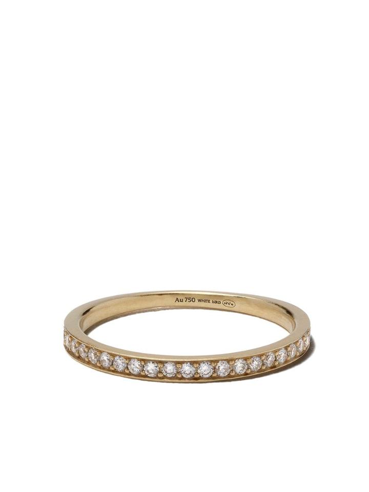 White Bird 18kt Yellow Gold Diamond Ella Ring