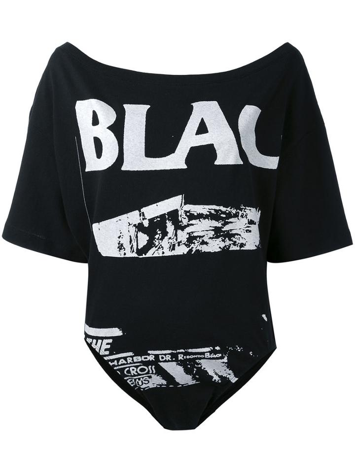 Facetasm - Body T-shirt - Women - Cotton - 1, Black, Cotton