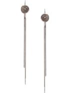 Ann Demeulemeester Hanging Eye Medallion Earrings - Metallic