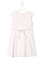 Yellowsub Sleeveless Tassel Belt Dress - White