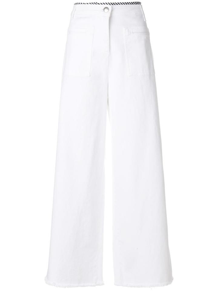 Federica Tosi Wide Leg Trousers - White