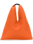 Mm6 Maison Margiela - Perforated Triangle Tote - Women - Leather/polyester - One Size, Yellow/orange, Leather/polyester