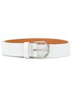 Maison Kitsuné Thin Buckled Belt - White
