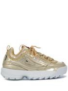 Fila Chunky Heel Sneakers - Gold