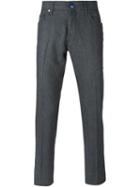 Jacob Cohen Denim-style Trousers, Men's, Size: 31, Grey, Wool