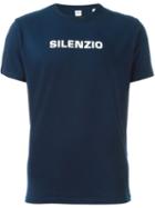 Aspesi Silenzio Print T-shirt, Men's, Size: Xxl, Blue, Cotton