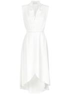 Lilly Sarti Asymmetric Midi Dress - White