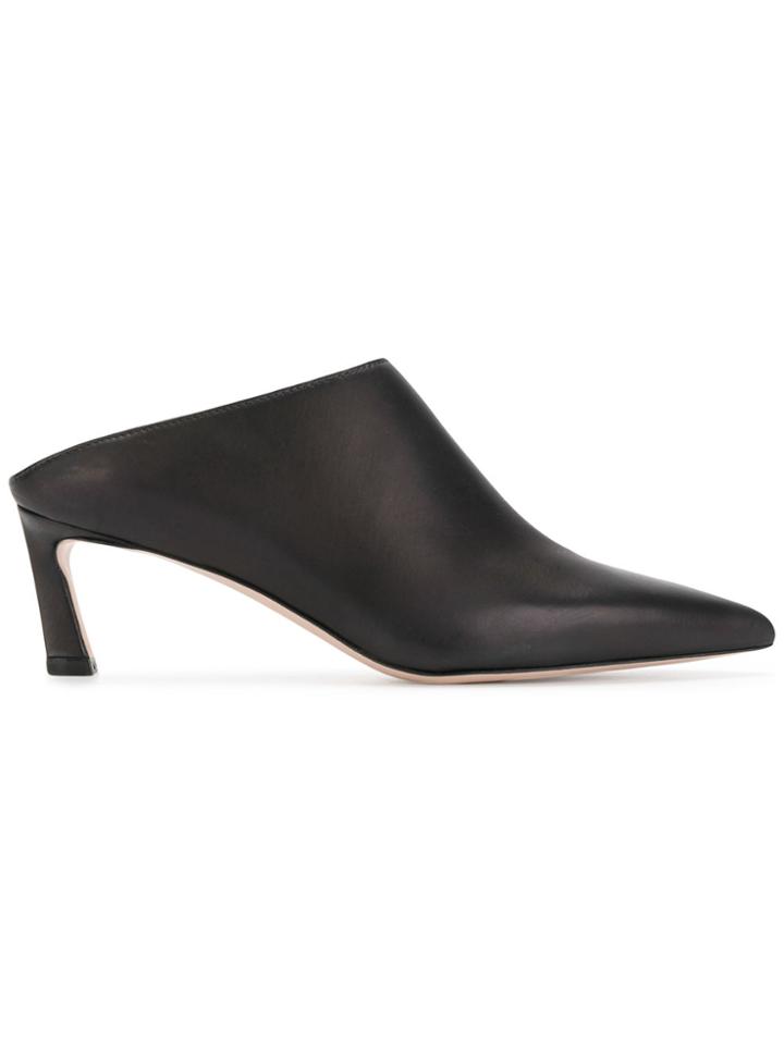 Stuart Weitzman Mirana Mules - Black
