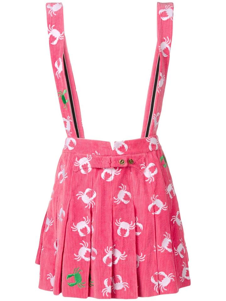 Thom Browne Crab Embroidery Backwards Skirt - Pink