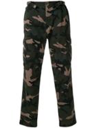 Valentino Camouflage Cargo Trousers - Green