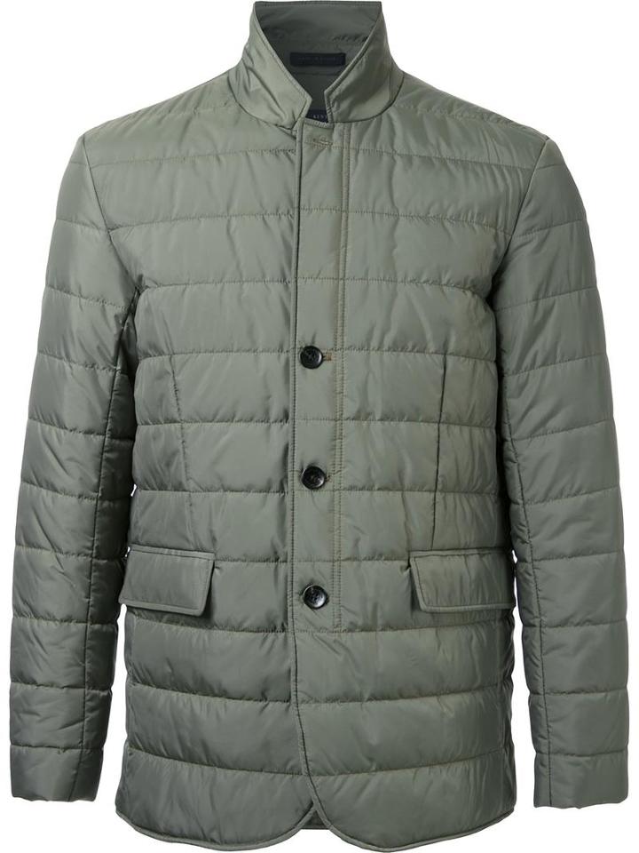 Kent & Curwen Padded Jacket, Men's, Size: Small, Green, Polyethylene