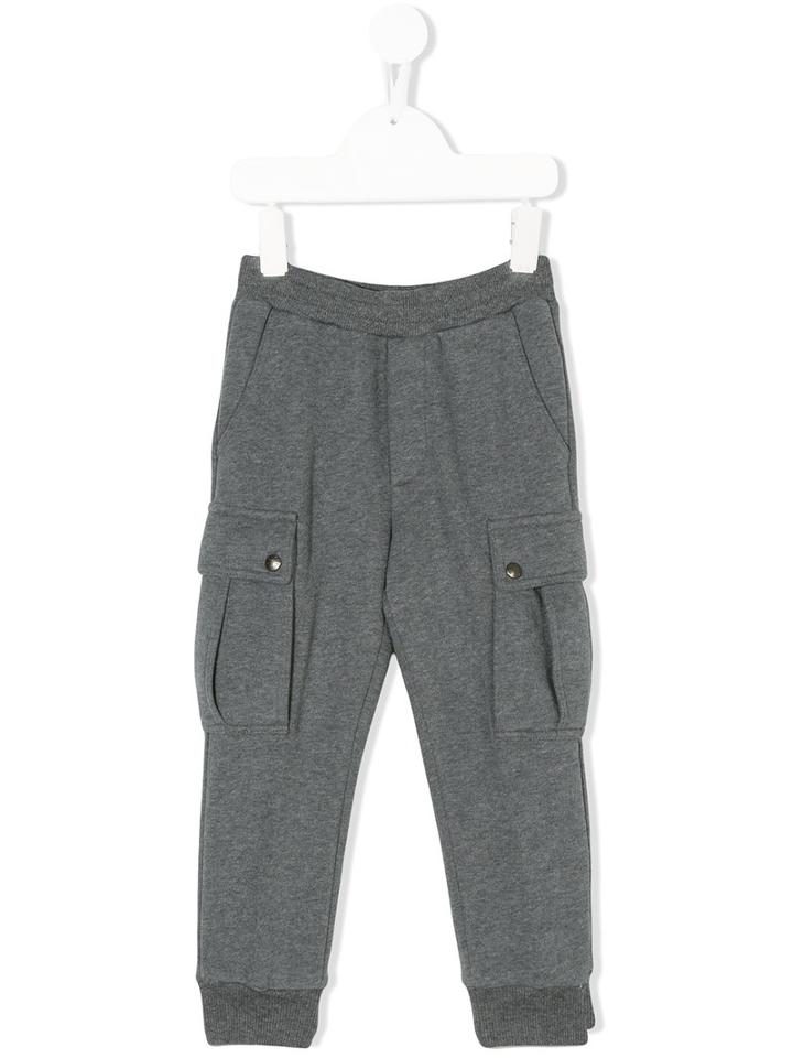 Moncler Kids - Track Pant Trousers - Kids - Cotton - 6 Yrs, Grey