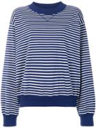 Sofie D'hoore Striped Loose Fit Sweatshirt - Blue