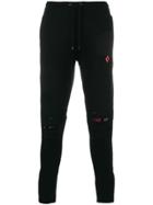 Marcelo Burlon County Of Milan Biker Jogging Trousers - Black