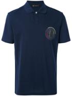 Versace - Gladiator Badge Polo Shirt - Men - Cotton - S, Blue, Cotton