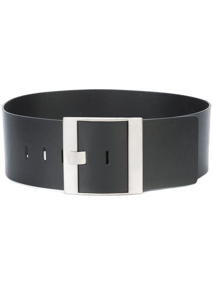 Maison Margiela - Buckle Belt - Women - Calf Leather/brass - M, Black, Calf Leather/brass