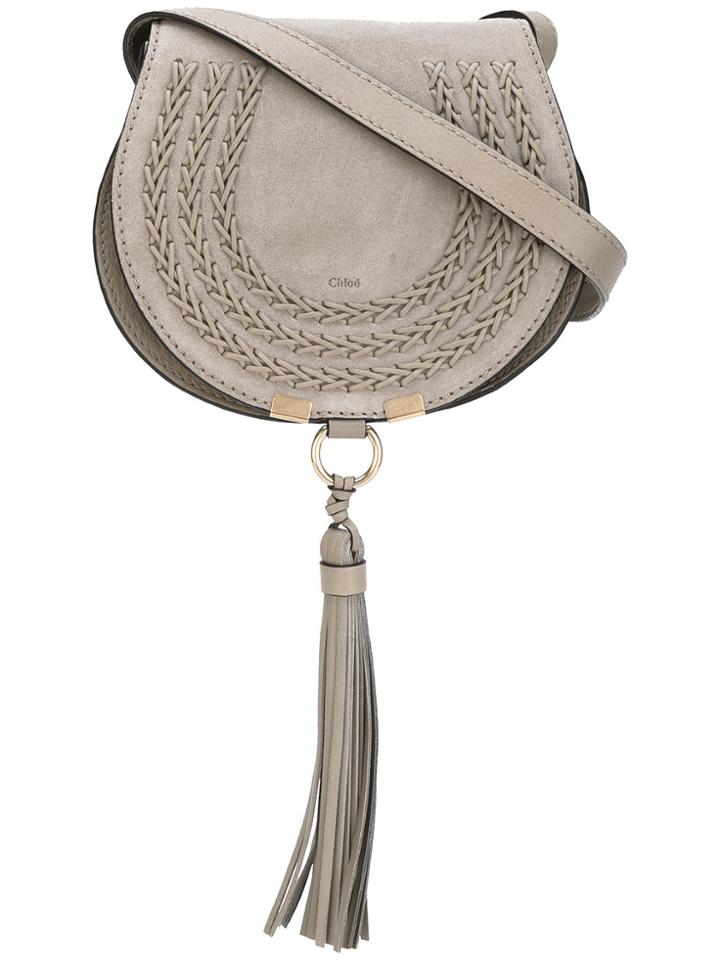 Chloé Mini Marcie Tassel Bag - Nude & Neutrals
