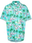 Rhude Flamingo Print Shirt - Green