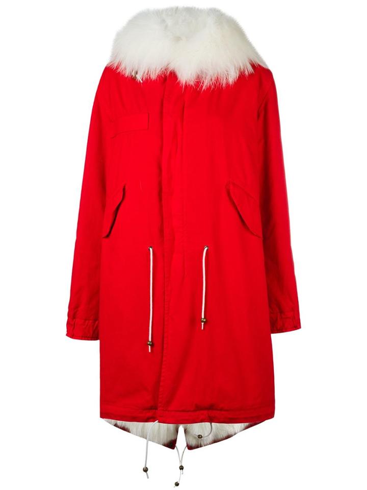 Mr & Mrs Italy Army Parka Coat - Red