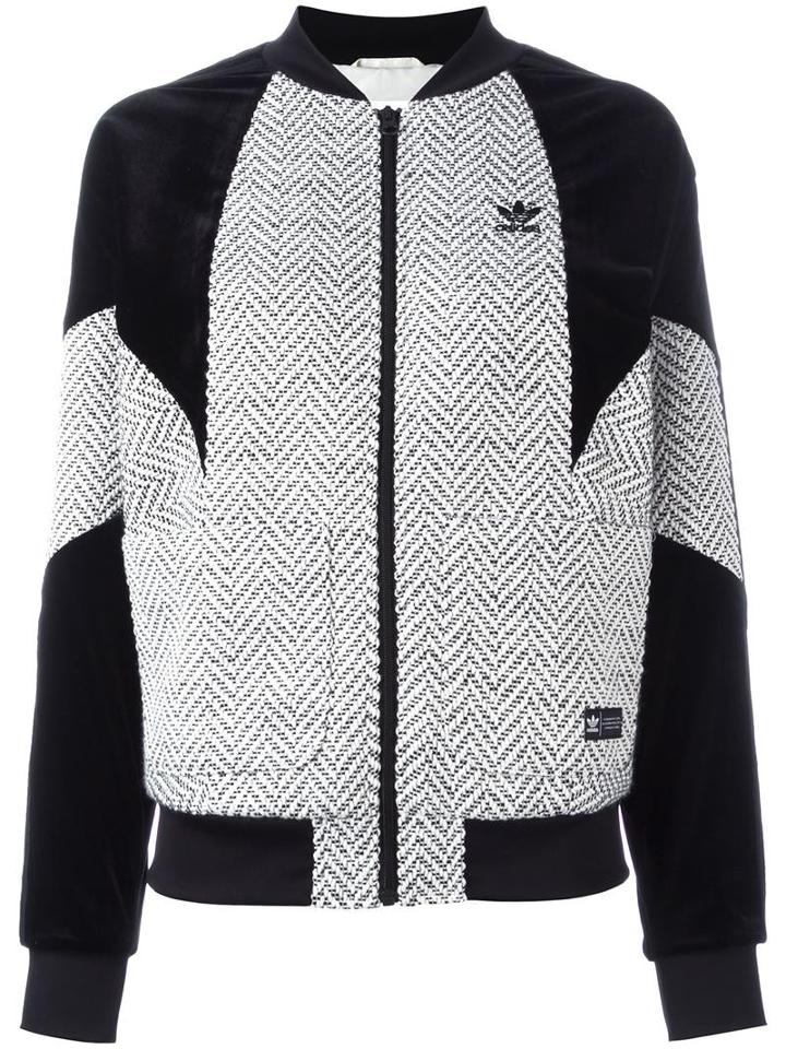 Adidas Velvet Panel Track Jacket, Women's, Size: 46, Black, Polyester
