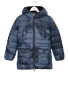 Save The Duck Kids Hooded Padded Coat, Boy's, Size: 10 Yrs, Blue