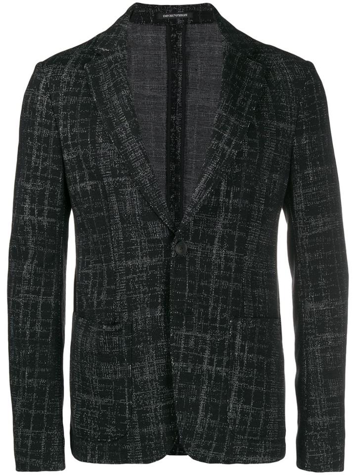 Emporio Armani Jacquard Jacket - Black