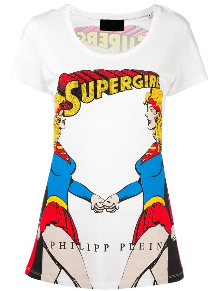 Philipp Plein 'forever' T-shirt, Women's, Size: Medium, White, Cotton