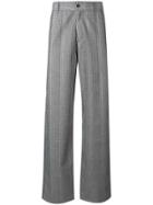 Hope Checked Tailored Trousers - Grey