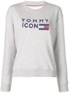 Tommy Hilfiger Icons Embroidered Sweatshirt - Grey