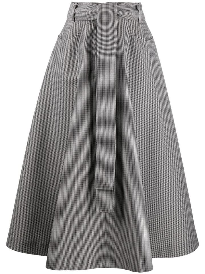 Msgm A-line Midi Skirt - Grey