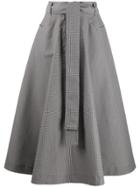 Msgm A-line Midi Skirt - Grey