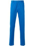 Etro - Plain Chinos - Men - Cotton/spandex/elastane - 48, Blue, Cotton/spandex/elastane