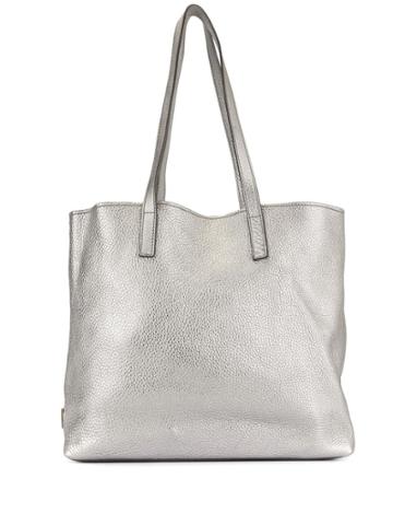Prada Pre-owned Textured Metallic Shopper - Silver