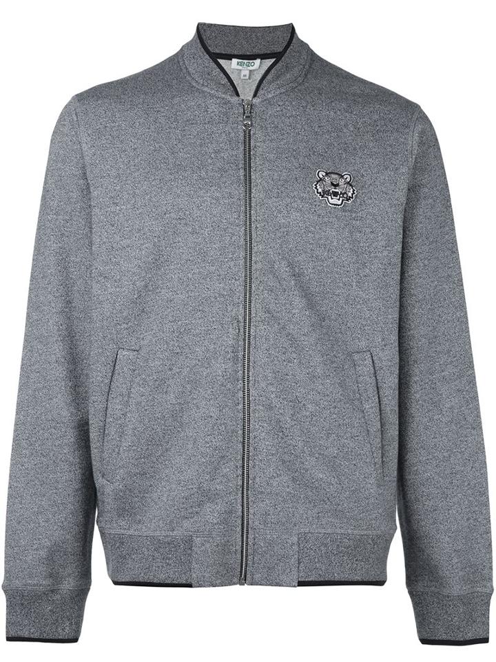 Kenzo 'mini Tiger' Bomber Jacket, Men's, Size: Large, Grey, Cotton