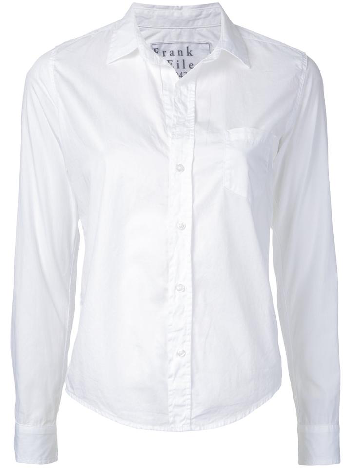 Frank & Eileen Fitted Shirt, Women's, Size: Xxs, White, Cotton