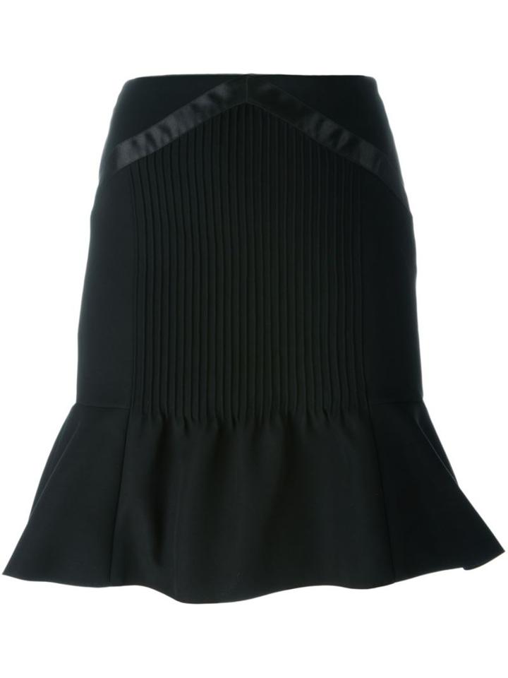 Fendi Trumpet Hem Skirt, Women's, Size: 40, Black, Silk/cotton