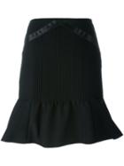 Fendi Trumpet Hem Skirt, Women's, Size: 40, Black, Silk/cotton