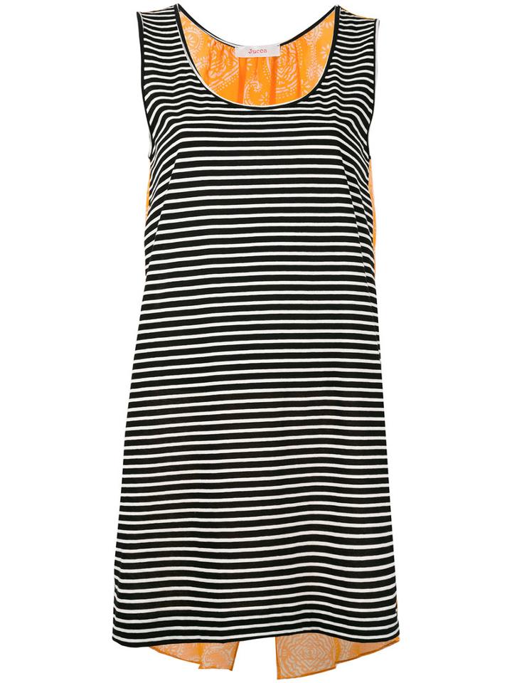 Jucca - Patchwork Tank Top - Women - Silk/cotton - L, Blue, Silk/cotton