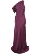Cushnie One Shoulder Jumpsuit - Red