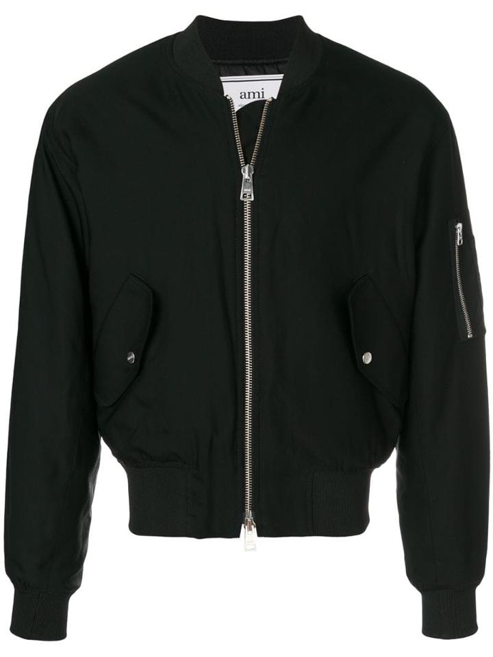 Ami Paris Bomber Jacket - Black