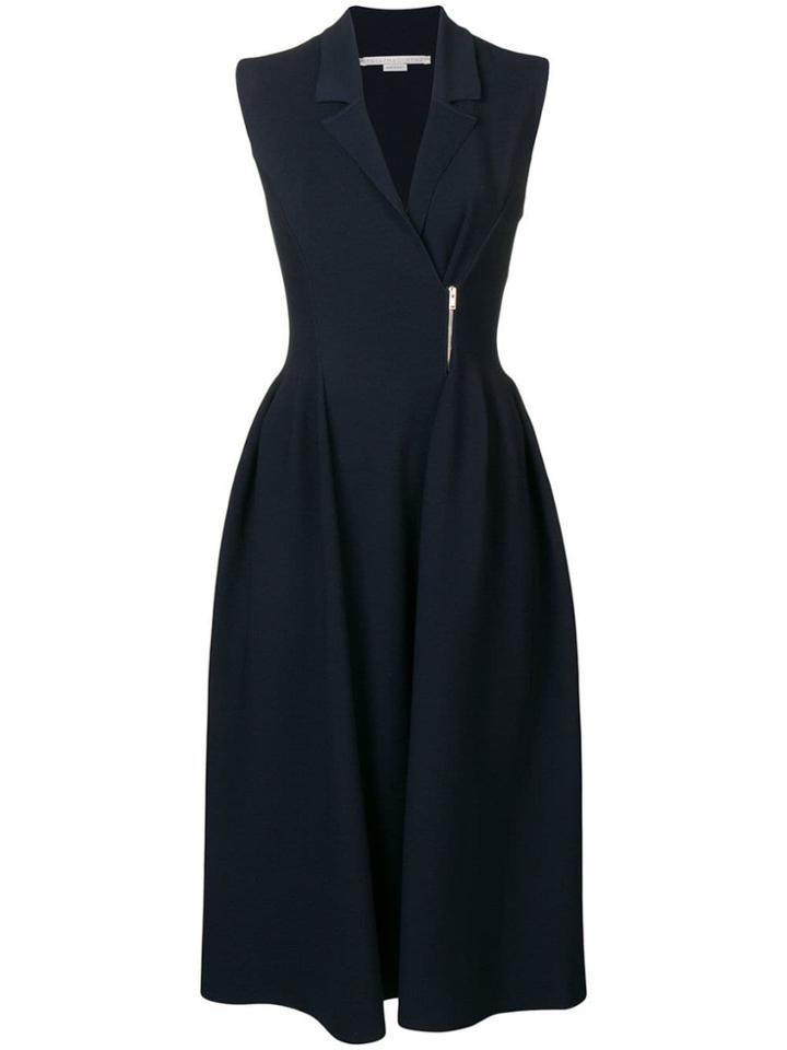 Stella Mccartney Zipped Flared Dress - Blue