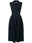 Stella Mccartney Zipped Flared Dress - Blue