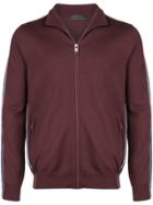 Prada Side Stripe Track Top - Red