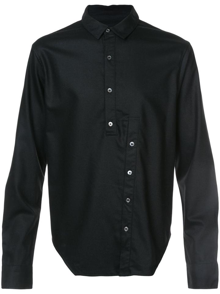 Private Stock Broken Placket Shirt - Black