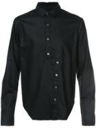 Private Stock Broken Placket Shirt - Black