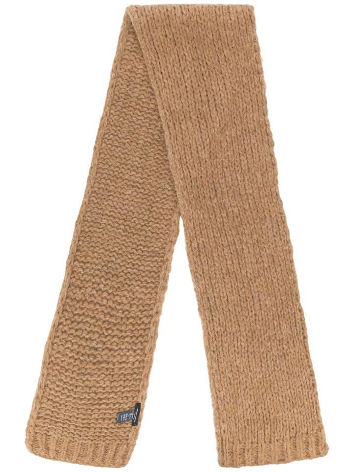 Roberto Collina Chunky Knit Scarf - Brown