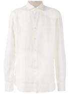 Glanshirt - Long-sleeve Shirt - Men - Linen/flax - 42, White, Linen/flax